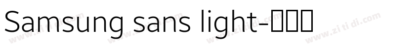 Samsung sans light字体转换